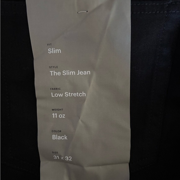 Everlane Men’s Slim Fit Jeans Size 31x32 New Black Low Stretch - Picture 11 of 11